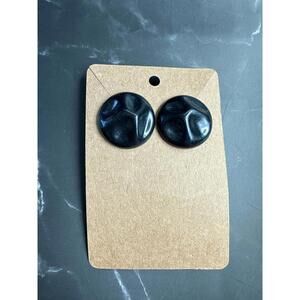 Vintage 80s Retro Plastic Pretty Little Buttons Stud Earrings